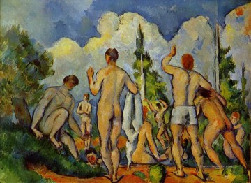 Badende 1894 Paul Cezanne Nacktheit Impressionismus Ölgemälde